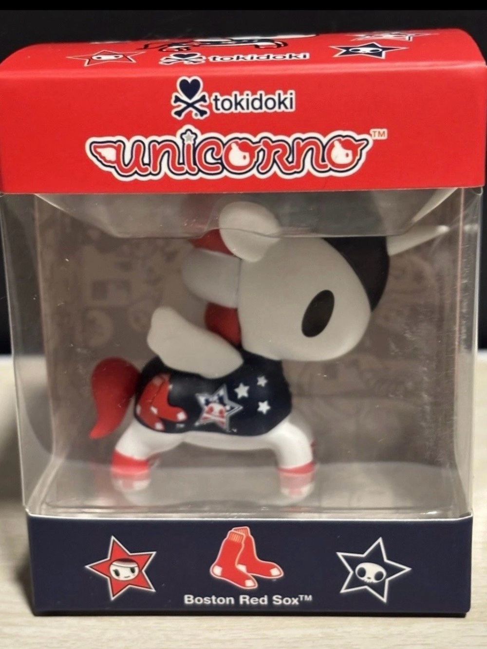 tokidoki Unicorno Boston Red Sox Figure - Red, White, Blue